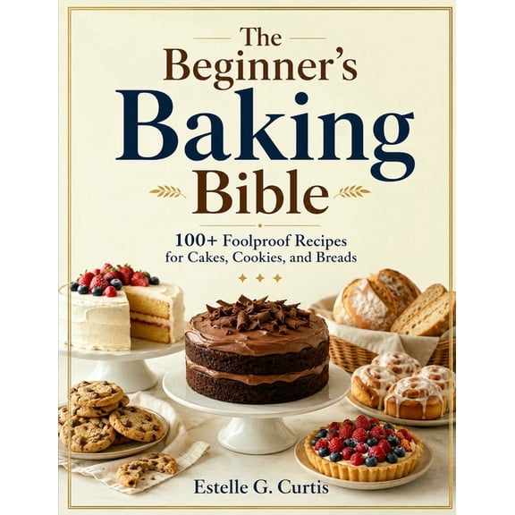 The Beginner's Baking Bible: 100+ Foolproof Recipes for Cakes, Cookies, and Breads, (Paperback)