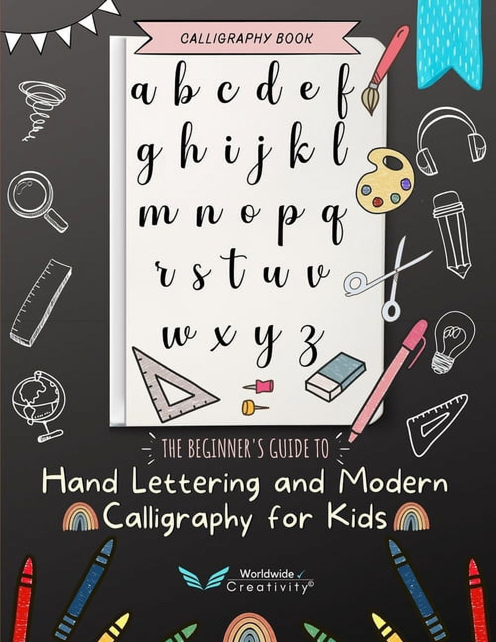 Modern Calligraphy Alphabet, Hand Lettering Alphabet