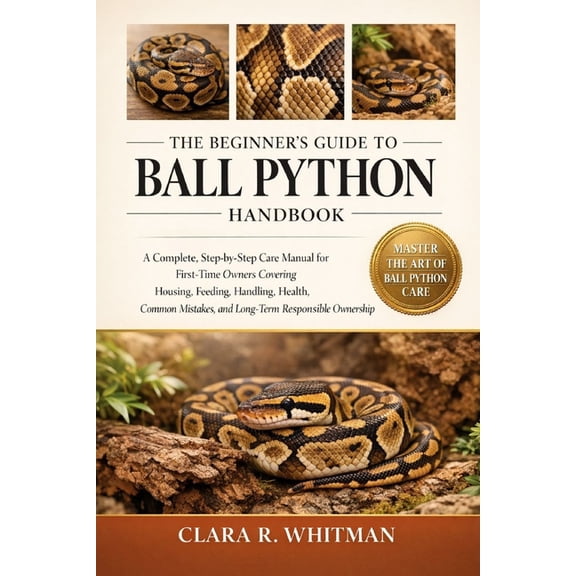 The Beginner's Guide to Ball Python: A Complete, Step-by-Step Care Manual for First-Time Owners Covering Housing, Feedin, (Paperback)