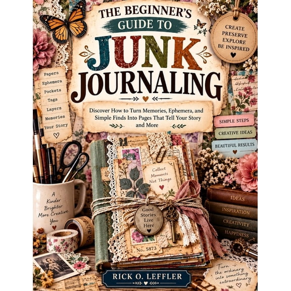 The Beginner's Guide to Junk Journaling: Discover How to Turn Memories, Ephemera, and Simple Finds Into Pages That Tell , (Paperback)