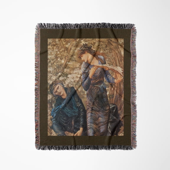 The Beguiling Of Merlin By Sir Edward Burne-Jones, Woven Blanket