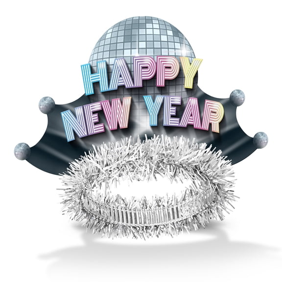 Disco Fever New Year Tiaras, (50/Pkg)