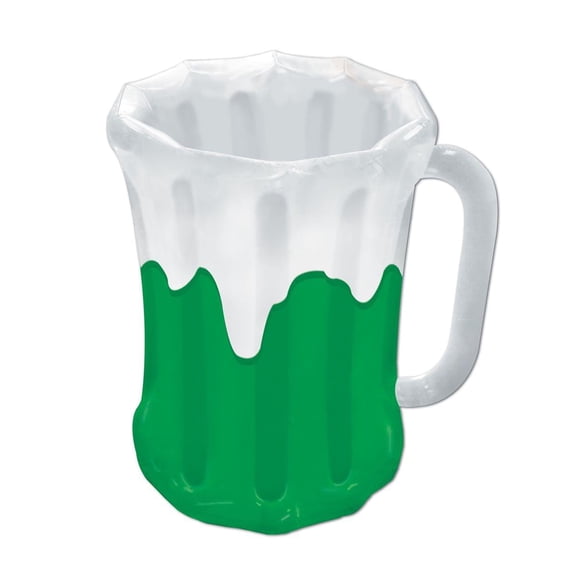 Beistle 27" x 18" Inflatable Beer Mug Cooler; Green 30017