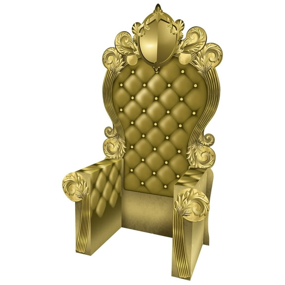 3-D Prom Throne Prop, 7' 1.75" x 3' 9.25", (1/Box)