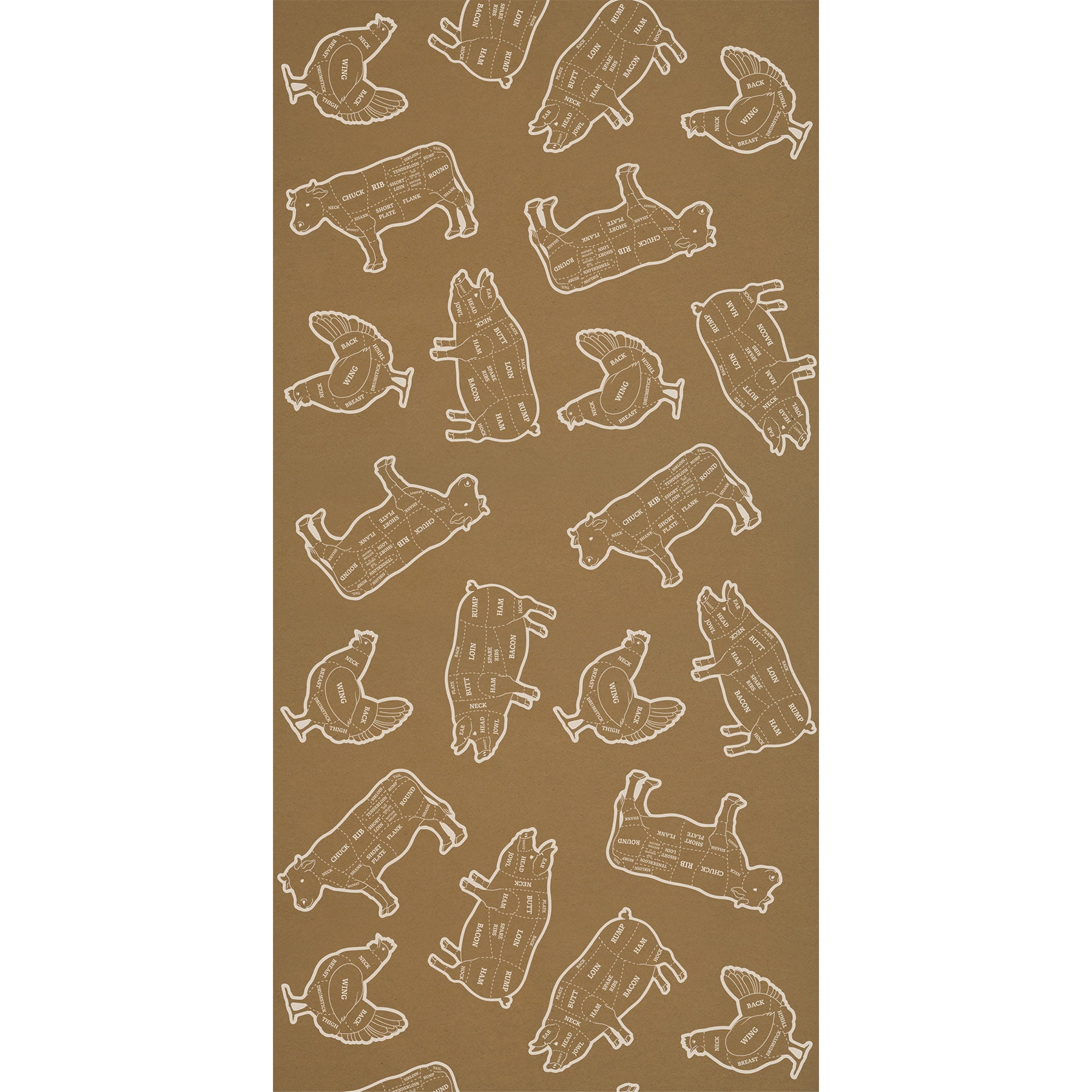 6 Pack Bulk BBQ Kraft Paper Party Table Roll