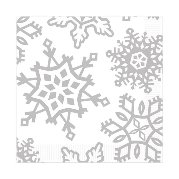 Snowflake Luncheon Napkins, (48/Pkg)