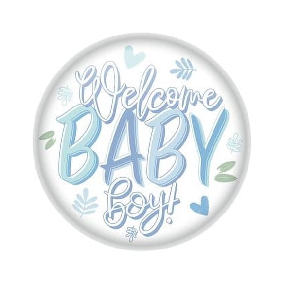 The Beistle Company Welcome Baby Boy! Button
