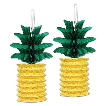 The Beistle Company Yellow Paper Party Lanterns & Hanging Pom Poms