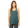 thumbnail image 1 of The Bella + Canvas Ladies Flowy Racerback Tank Top - HTHR DEEP TEAL - L, 1 of 2