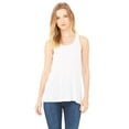 thumbnail image 1 of The Bella + Canvas Ladies Flowy Racerback Tank Top - WHITE SLUB - XS, 1 of 2