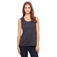 thumbnail image 1 of The Bella + Canvas Ladies Flowy Scoop Muscle Tank Top - CHRCL BLK SLUB - S, 1 of 2