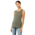 thumbnail image 1 of The Bella + Canvas Ladies Flowy Scoop Muscle Tank Top - OLIVE SLUB - L, 1 of 3
