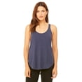thumbnail image 1 of The Bella + Canvas Ladies Flowy Side Slit Tank Top - HEATHER NAVY - L, 1 of 2