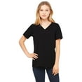 thumbnail image 1 of The Bella + Canvas Ladies Relaxed Jersey Short Sleeve V-Neck T-Shirt - BLACK - M, 1 of 2