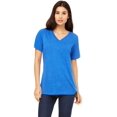 thumbnail image 1 of The Bella Canvas Ladies Relaxed Jersey Short Sleeve V-Neck T-Shirt TR ROYAL TRIBLND L, 1 of 3