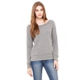 thumbnail image 1 of The Bella + Canvas Ladies Sponge Fleece Wide Neck Sweatshirt - GREY TRIBLEND - M, 1 of 4