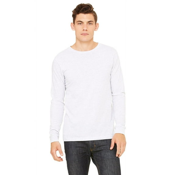 The Bella + Canvas Unisex Jersey Long Sleeve T-Shirt - ASH - S