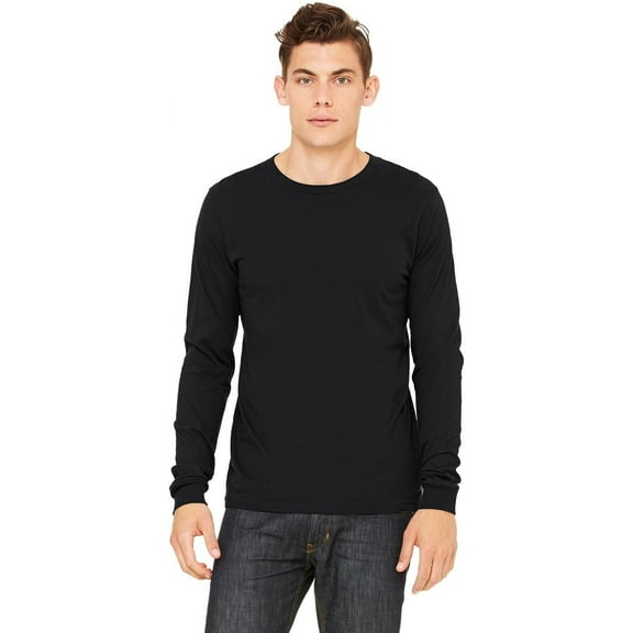 The Bella Canvas Unisex Jersey Long Sleeve T-Shirt BLACK M