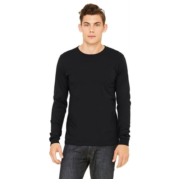 The Bella Canvas Unisex Jersey Long Sleeve T-Shirt BLACK XL