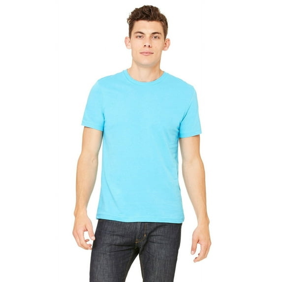 The Bella + Canvas Unisex Jersey Short Sleeve T-Shirt - AQUA - S