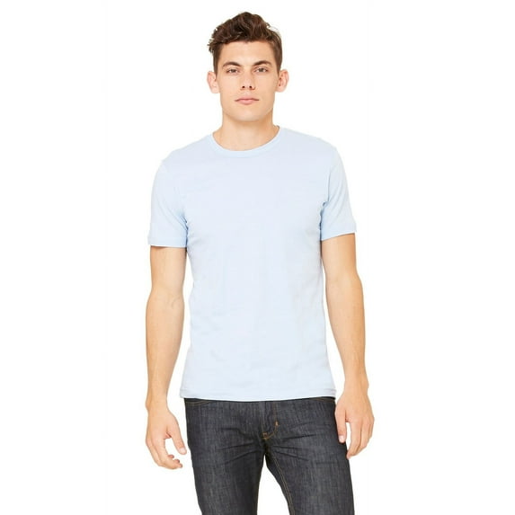 The Bella + Canvas Unisex Jersey Short Sleeve T-Shirt - BABY BLUE - L