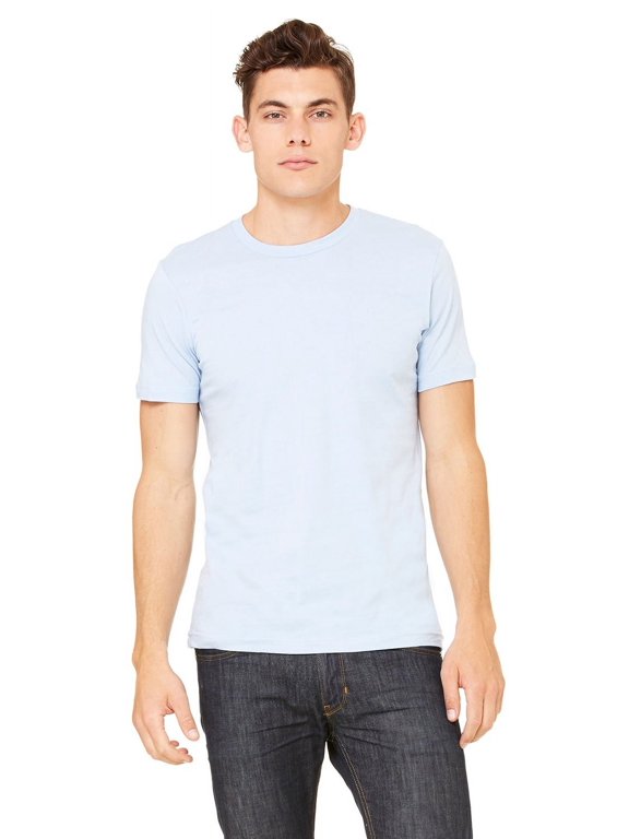 The Bella + Canvas Unisex Jersey Short Sleeve T-Shirt - BABY BLUE - L