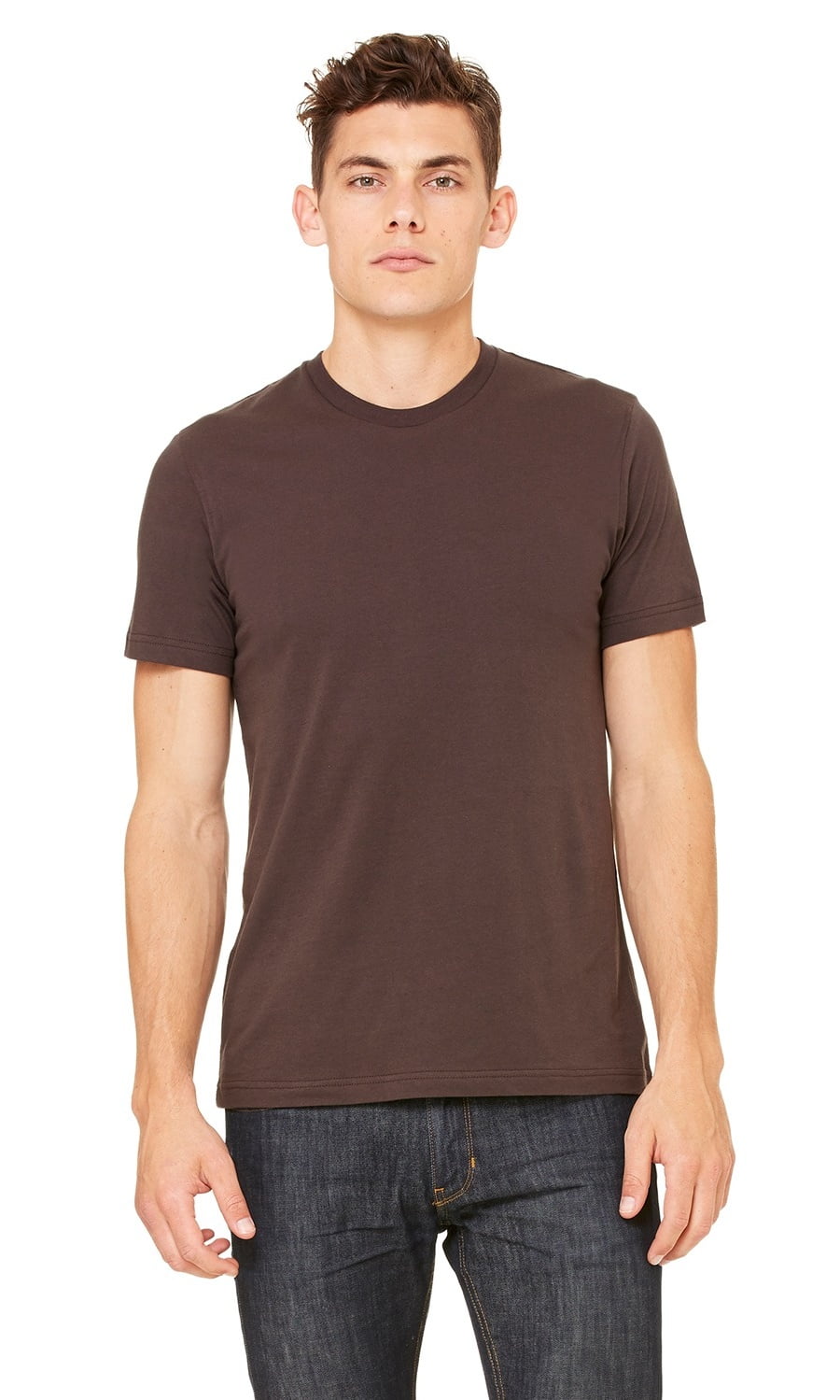 Bella + Canvas - Unisex Jersey Short-Sleeve T-Shirt-BROWN-2XL