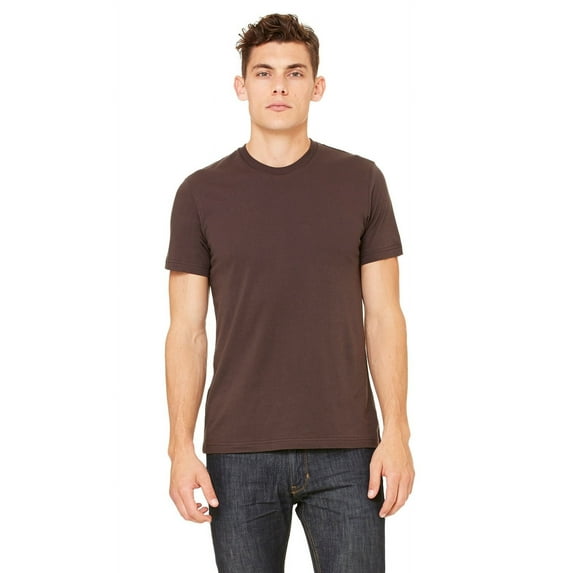 The Bella + Canvas Unisex Jersey Short Sleeve T-Shirt - BROWN - XS