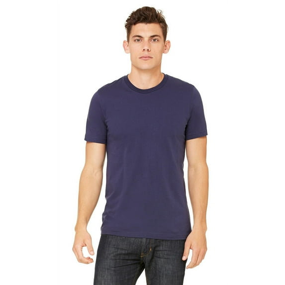 The Bella + Canvas Unisex Jersey Short Sleeve T-Shirt - NAVY - L