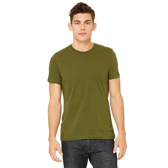 The Bella + Canvas Unisex Jersey Short Sleeve T-Shirt - OLIVE - XS