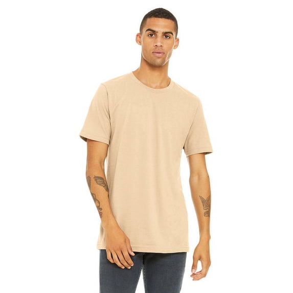 The Bella + Canvas Unisex Jersey Short Sleeve T-Shirt - SOFT CREAM - L