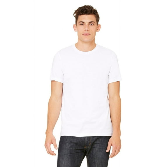 The Bella + Canvas Unisex Jersey Short Sleeve T-Shirt - WHITE - L