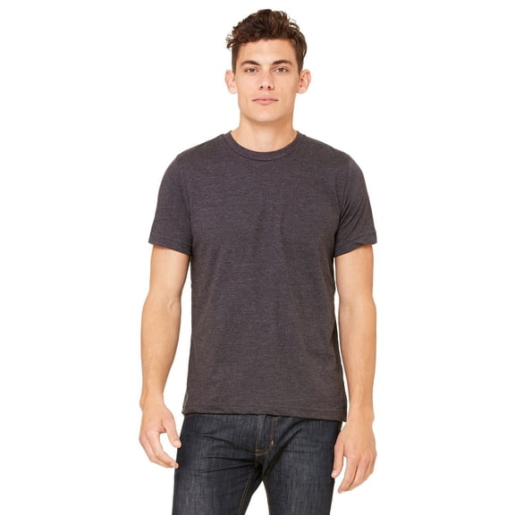 The Bella   Canvas Unisex Made in the USA Jersey Short Sleeve T-Shirt - DRK GREY HEATHER - M