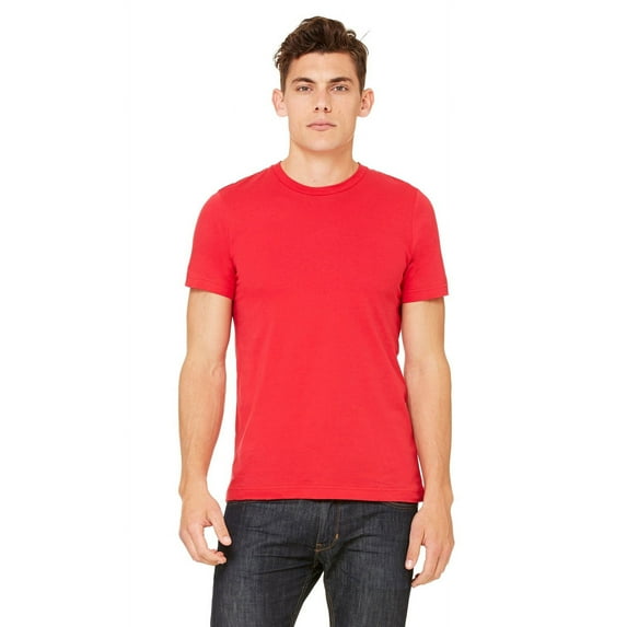 The Bella + Canvas Unisex Made in the USA Jersey Short Sleeve T-Shirt - RED - XS