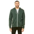 thumbnail image 1 of The Bella + Canvas Unisex Poly-Cotton Fleece Full-Zip Hoodie - HEATHER FOREST - L, 1 of 2