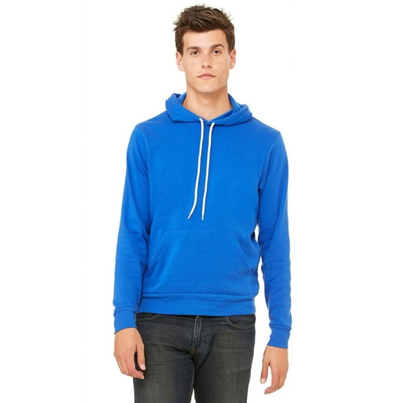 The Bella + Canvas Unisex Poly-Cotton Fleece Pullover Hoodie - TRUE ROYAL - L