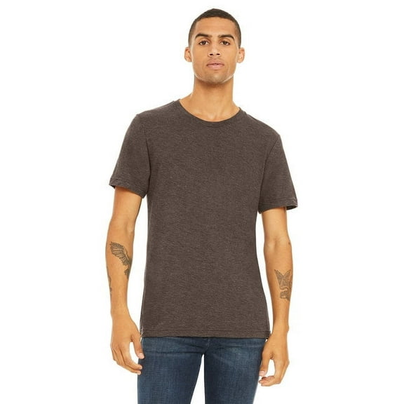 The Bella + Canvas Unisex Triblend Short Sleeve T-Shirt - BROWN TRIBLEND - XL