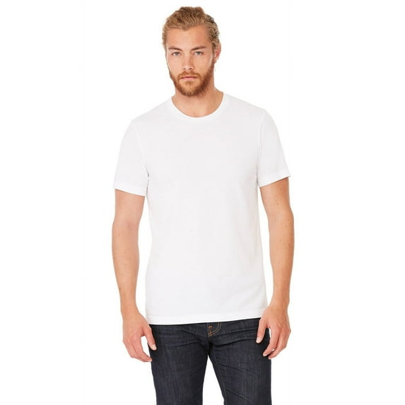 The Bella + Canvas Unisex Triblend Short Sleeve T-Shirt - SOLID WHT TRBLND - M