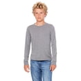 thumbnail image 1 of The Bella + Canvas Youth Jersey Long Sleeve T-Shirt - GREY TRIBLEND - L, 1 of 4