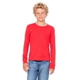 thumbnail image 1 of The Bella + Canvas Youth Jersey Long Sleeve T-Shirt - RED - M, 1 of 4