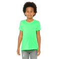 thumbnail image 1 of The Bella + Canvas Youth Jersey Short Sleeve T-Shirt - NEON GREEN - M, 1 of 4