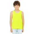 thumbnail image 1 of The Bella + Canvas Youth Jersey Tank Top - NEON YELLOW - M, 1 of 4