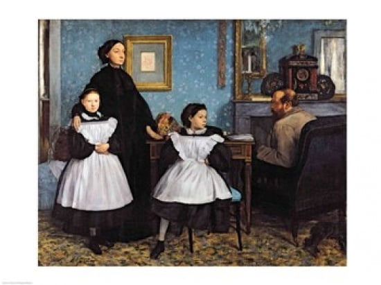 The Bellelli Family Canvas Art - Edgar Degas (24 x 18)