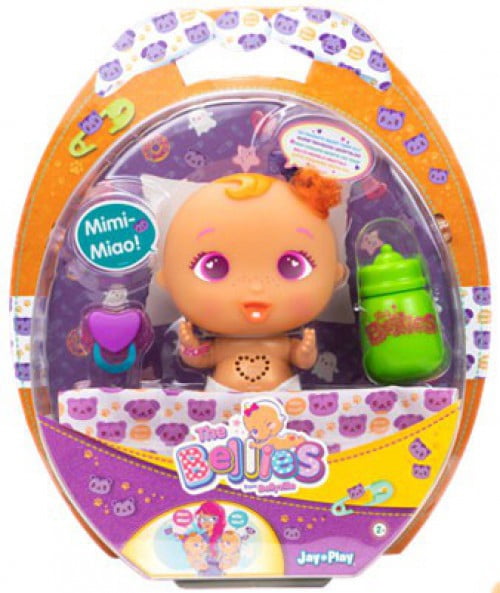 The Bellies Babies Mimi Miao Doll with Pacifier, Blanket and Baby Bottle