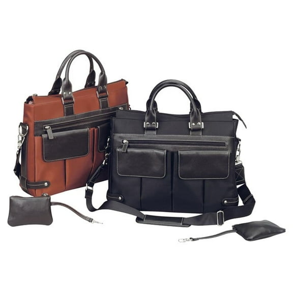 The Bellino Rust Computer Euro Ladies Tote Bag