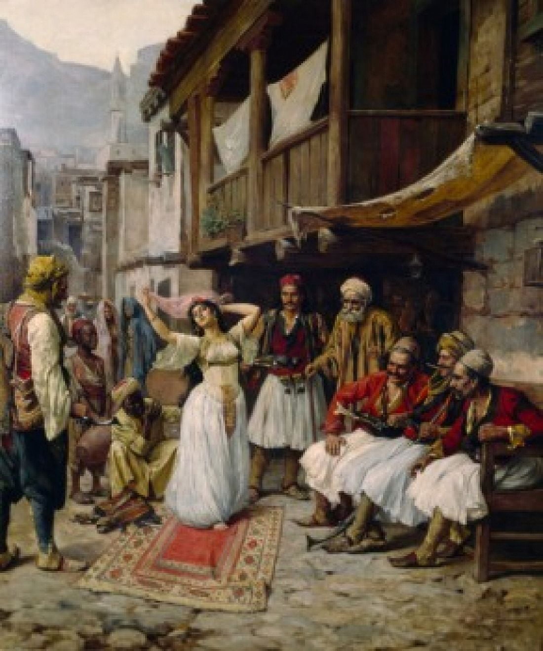 The Belly Dancer by Paul Joanowitch (born 1859) Canvas Art - Paul Joanowitch (18 x 24)
