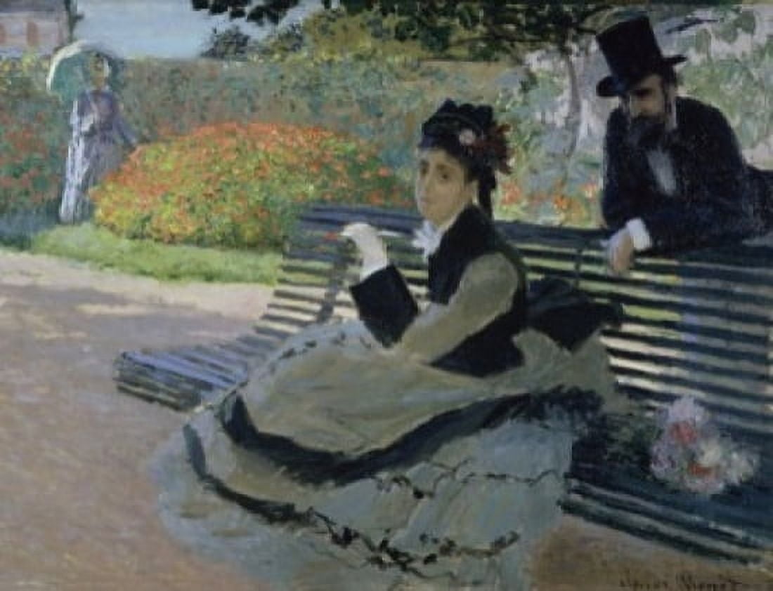 The Bench (Le Banc) Claude Monet (1840-1926French) Annenberg Collection Palm Springs Canvas Art - Claude Monet (24 x 36)