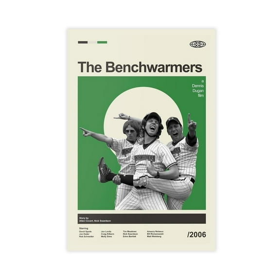 The Benchwarmers Movie Poster, Modern Vintage Movie Posters Canvas Poster Bedroom Room Decor
