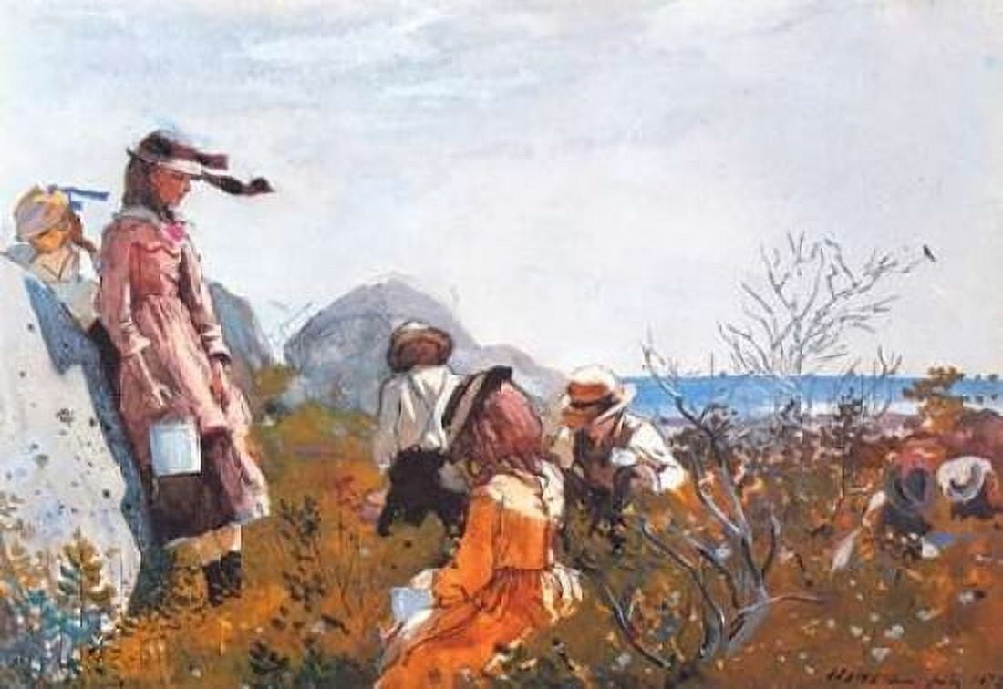 The Berry Pickers Canvas Art - Winslow Homer (20 x 28)