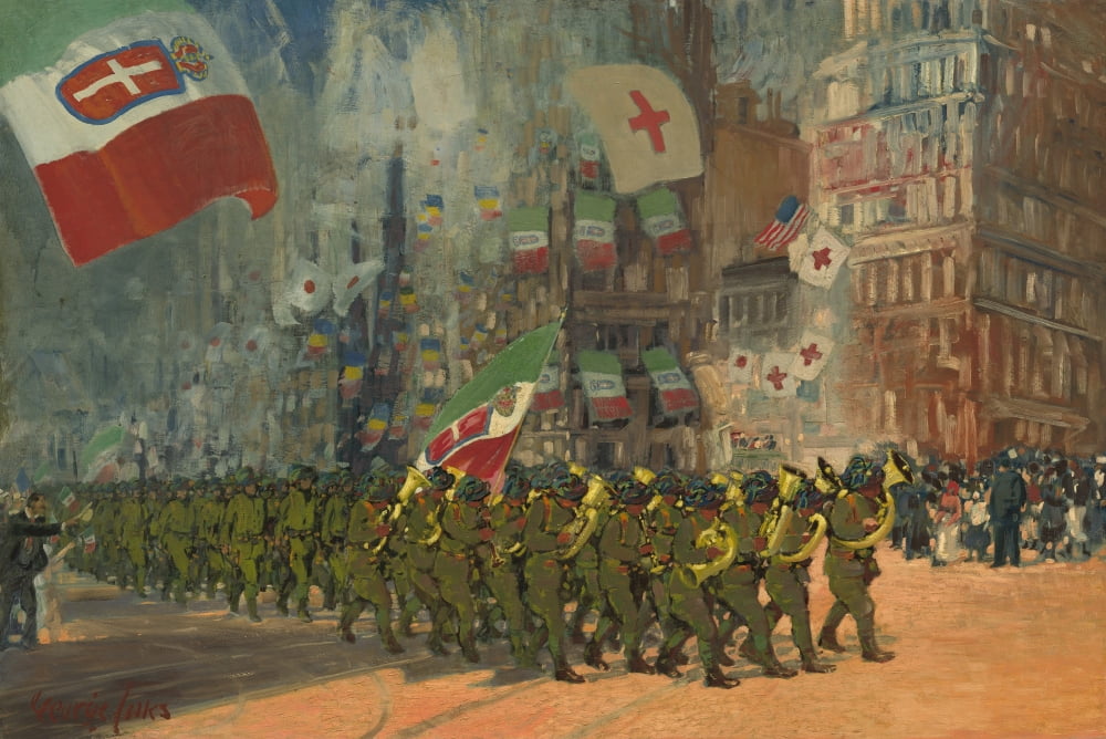 The Bersaglieri Canvas Art - (36 x 24)